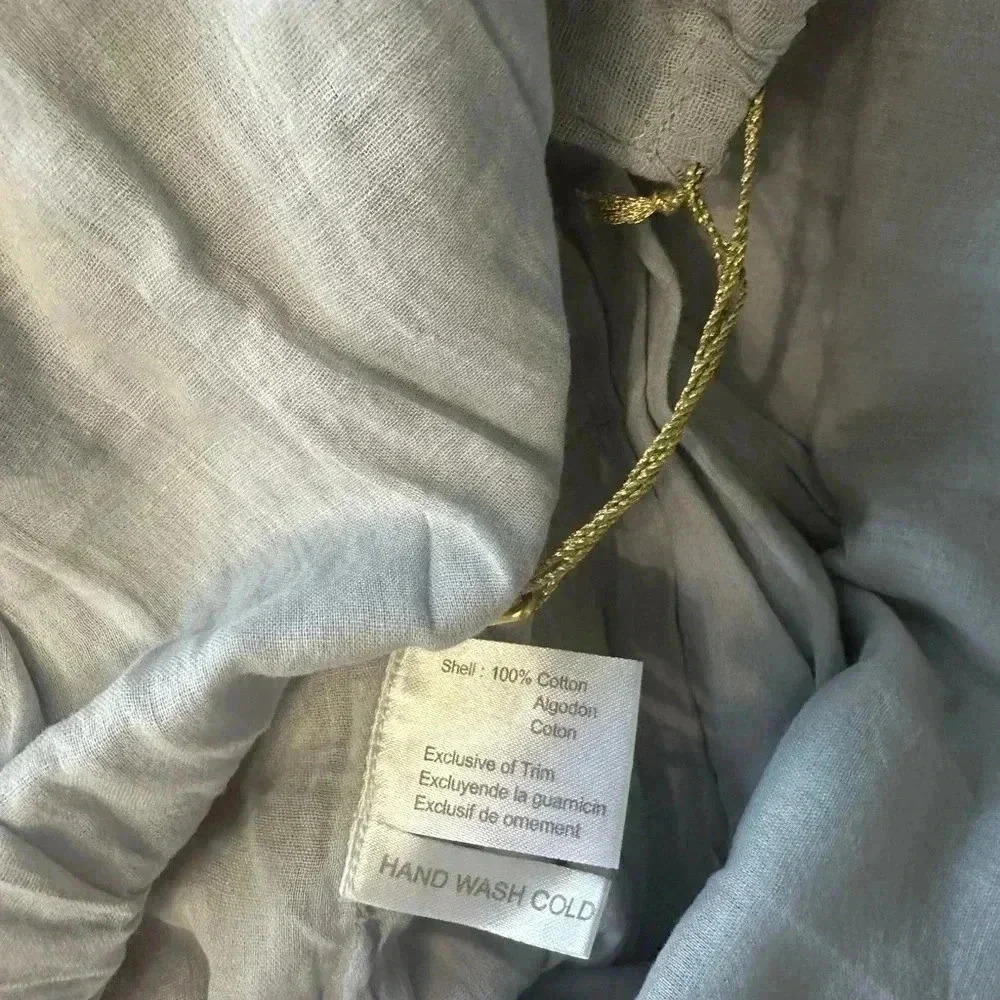 NWOT Women’s Florabella 3/4 Sleeve Romper Light Gray Size XS - Picture 7 of 8